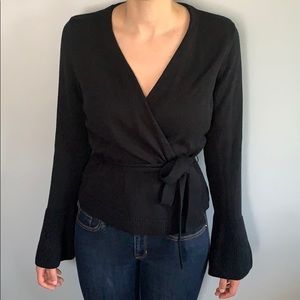JCrew wrap sweater with belt - never worn